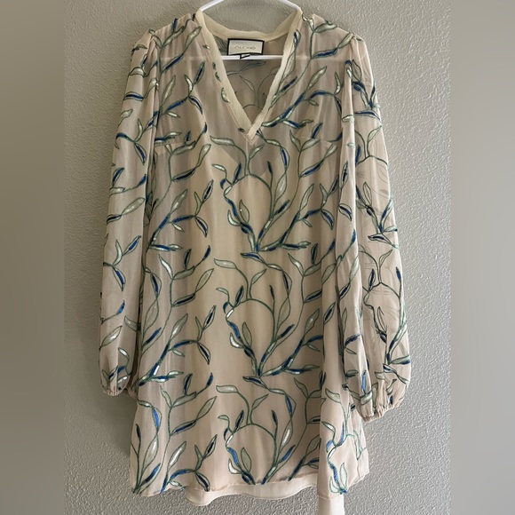 Alexis Lujana Floral Sequin Embroidered Mini Dress - Picture 4 of 8